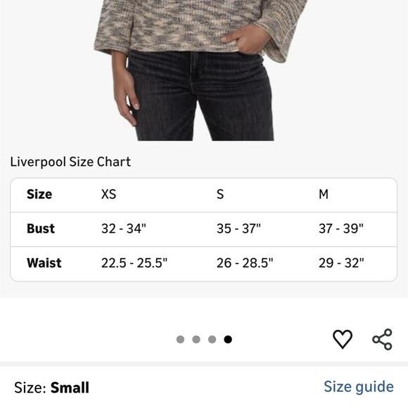 Liverpool Women's Crew Neck Wide Sleeve Pullover Sweater - Picture 5 of 5